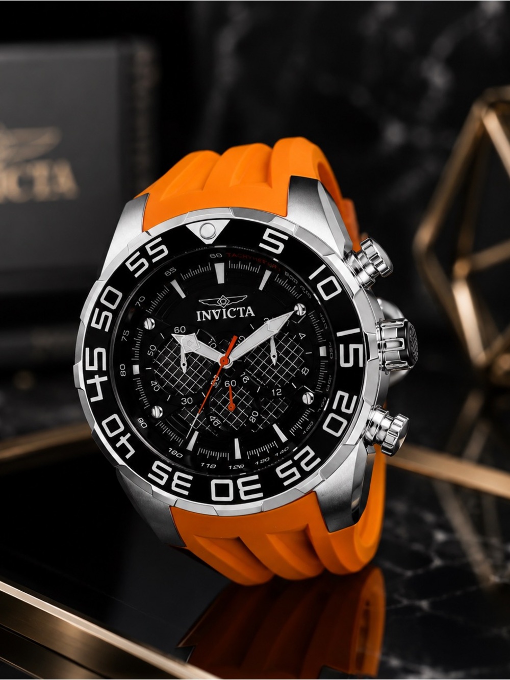 Invicta Speedway SCUBA Typhoon Men's Watch - 50mm. Orange